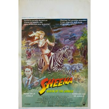 SHEENA Belgian Movie Poster- 14x21 in. - 1984 - John Guillermin, Tanya Roberts SHEENA Belgian Movie Poster- 14x21 in. - 1984 - John Guillermin, Tanya Roberts