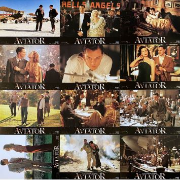 AVIATOR French Lobby Cards x12 - 9x12 in. - 2004 - Martin Scorsese, Leonardo DiCaprio