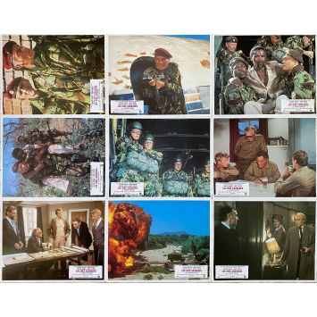 THE WILD GEESE French Lobby Cards x9 - 9x12 in. - 1978 - Andrew V. McLaglen, Richard Burton