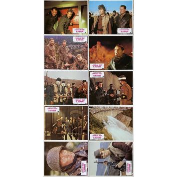FORCE 10 FROM NAVARONE French Lobby Cards x10 - 9x12 in. - 1978 - Guy Hamilton, Harrison Ford