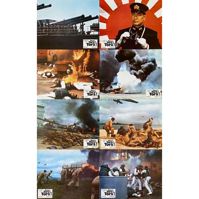 TORA TORA TORA French Lobby Cards x8 - 9x12 in. - 1970 - Richard Fleischer, Martin Balsam