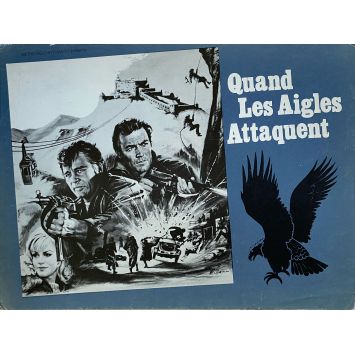 QUAND LES AIGLES ATTAQUENT Synopsis 4P - 24x30 cm. - 1968 - Brian G. Hutton, Clint Eastwood
