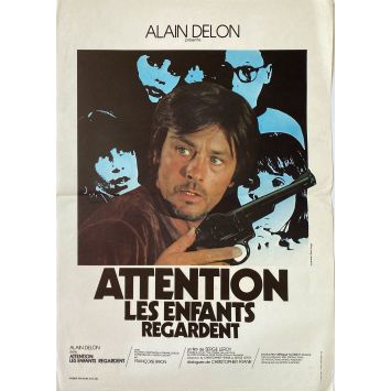 CAREFUL CHILDREN ARE WATCHING French Movie Poster- 15x21 in. - 1978 - Serge Leroy, Alain Delon