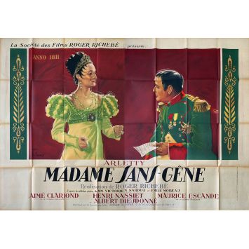 MADAME SANS GENE (1941) Affiche de film- 240x160 cm. - 1941 - Arletty, Aimé Clariond
