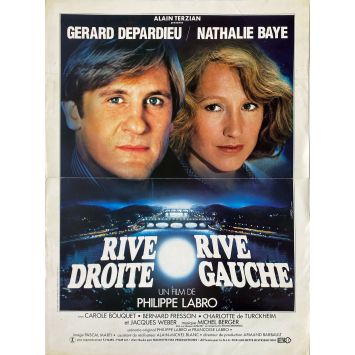 RIVE DROITE RIVE GAUCHE French Movie Poster- 15x21 in. - 1984 - Philippe Labro, Gérard Depardieu