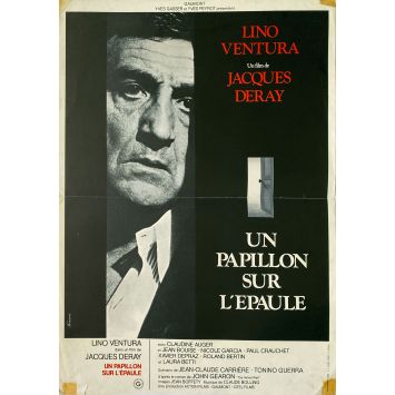 UN PAPILLON SUR L'EPAULE French Movie Poster- 15x21 in. - 1978 - Jacques Deray, Lino Ventura