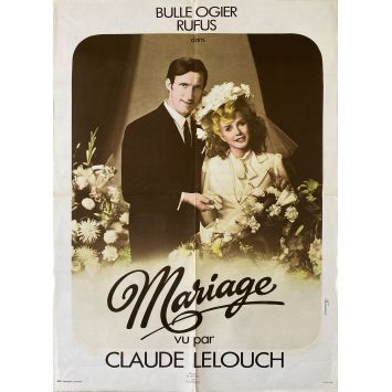 MARIAGE French Movie Poster- 23x32 in. - 1974 - Claude Lelouch, Bulle Ogier