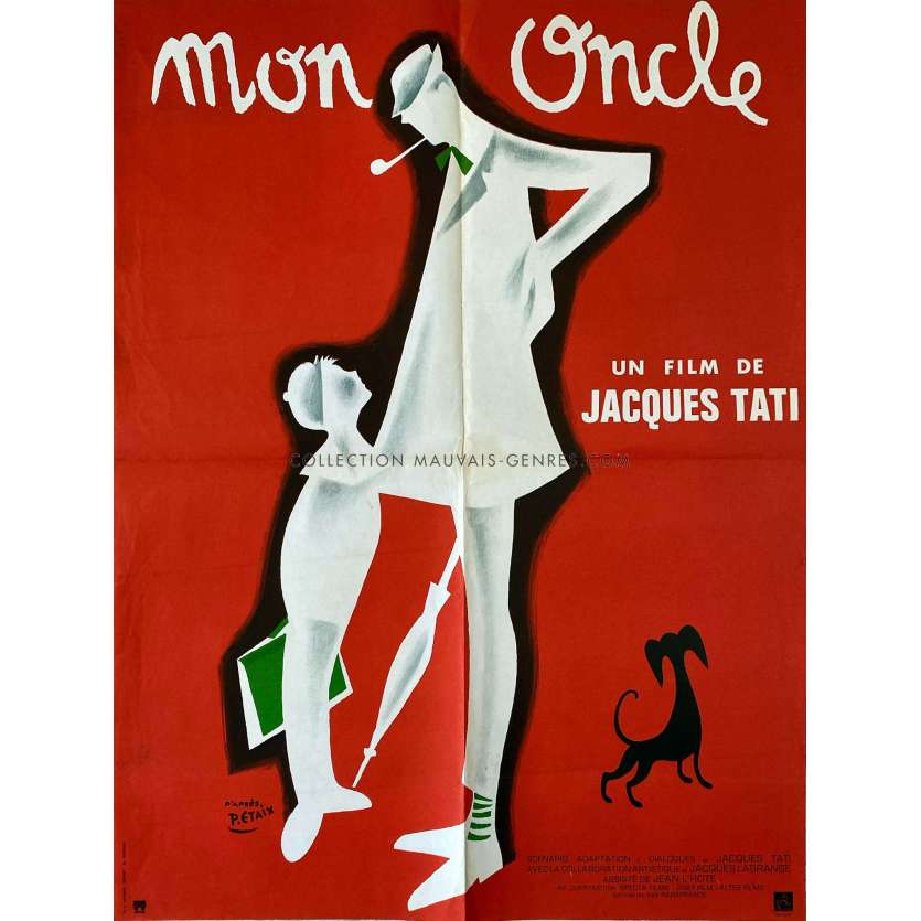 MON ONCLE French Movie Poster- 23x32 in. - 1958/R1970 - Jacques Tati, Jean-Pierre Zola