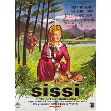 SISSI Affiche de film- 60x80 cm. - 1955 - Ernst Marischka, Romy Schneider
