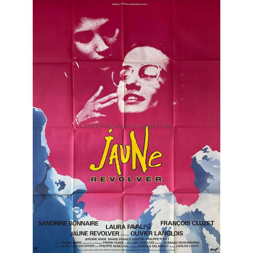 JAUNE REVOLVER Affiche de film- 120x160 cm. - 1988 - Olivier Langlois, Sandrine Bonnaire