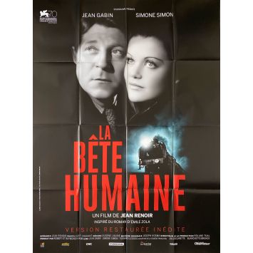 LA BETE HUMAINE Affiche de film- 120x160 cm. - 1938/R2010 - Jean Renoir, Jean Gabin