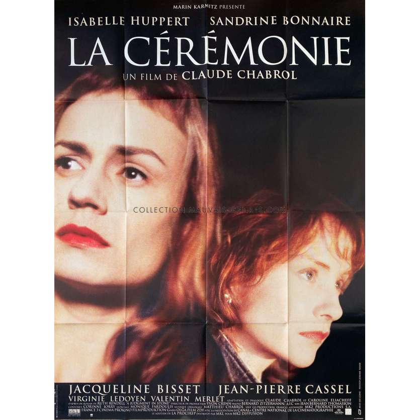 LA CEREMONIE Affiche de film- 120x160 cm. - 1995 - Claude Chabrol, Hupper