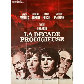 TEN DAYS WONDER French Movie Poster- 47x63 in. - 1971 - Claude Chabrol, Anthony Perkins