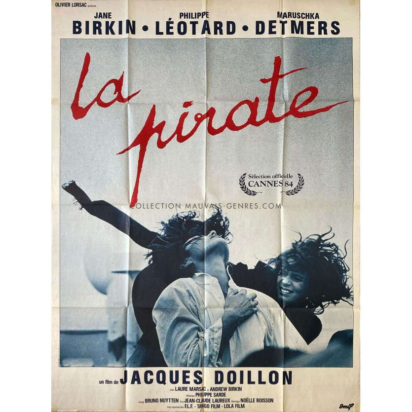 LA PIRATE Affiche de film- 120x160 cm. - 1984 - Jacques Doillon, Jane Birkin