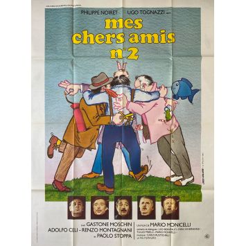 AMICI MIEI - ATTO 2 French Movie Poster- 47x63 in. - 1982 - Mario Monicelli, Ugo Tognazzi