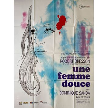 UNE FEMME DOUCE Affiche de film- 120x160 cm. - 1969/R2010 - Robert Bresson, Dominique Sanda