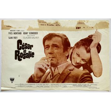 CESAR AND ROSALIE Belgian Movie Poster- 14x21 in. - 1972 - Claude Sautet, Yves Montand