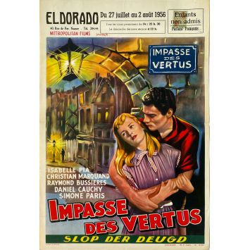 IMPASSE DES VERTUS Affiche de film- 35x55 cm. - 1955 - Pierre Méré, Isabelle Pia