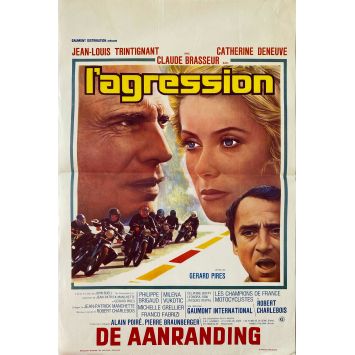 ACT OF AGRESSION Belgian Movie Poster- 14x21 in. - 1975 - Gérard Pirès, Catherine Deneuve