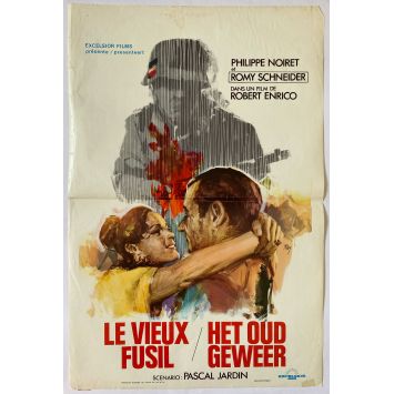 OLD GUN Belgian Movie Poster- 14x21 in. - 1976 - Robert Enrico, Romy Schneider