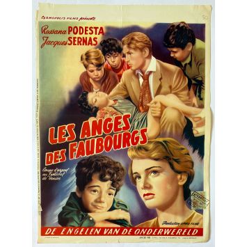 LES ANGES DES FAUBOURGS Affiche de film- 35x55 cm. - 1952 - Carlo Borghesio, Enzo Cerusico
