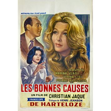 LES BONNES CAUSES Affiche de film- 35x55 cm. - 1963 - Christian-Jaque, Bourvil