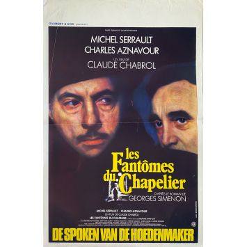 THE HATTER'S GHOST Belgian Movie Poster- 14x21 in. - 1982 - Claude Chabrol, Michel Serrault
