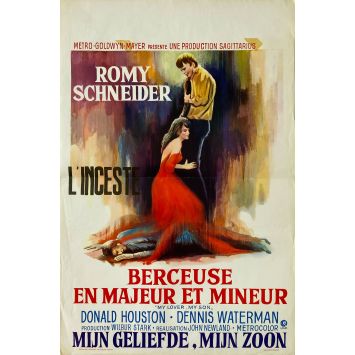 MY LOVER MY SON Belgian Movie Poster- 14x21 in. - 1970 - John Newland, Romy Schneider