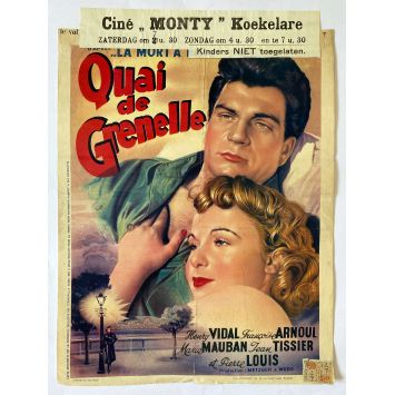 QUAI DE GRENELLE Affiche de film- 35x55 cm. - 1950 - Emil E. Reinert, Henri Vidal