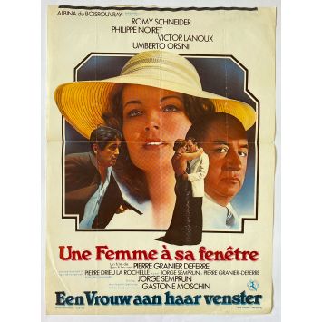 A WOMAN AT HER WINDOW Belgian Movie Poster- 14x21 in. - 1976 - Pierre Granier-Deferre, Romy Schneider