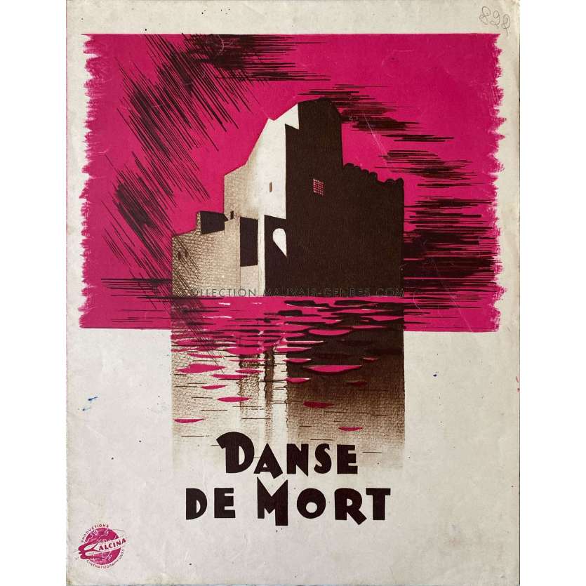 DANSE DE MORT Synopsis 4 p. - 24x30 cm. - 1948 - Marcel Cravenne, Erich von Stroheim