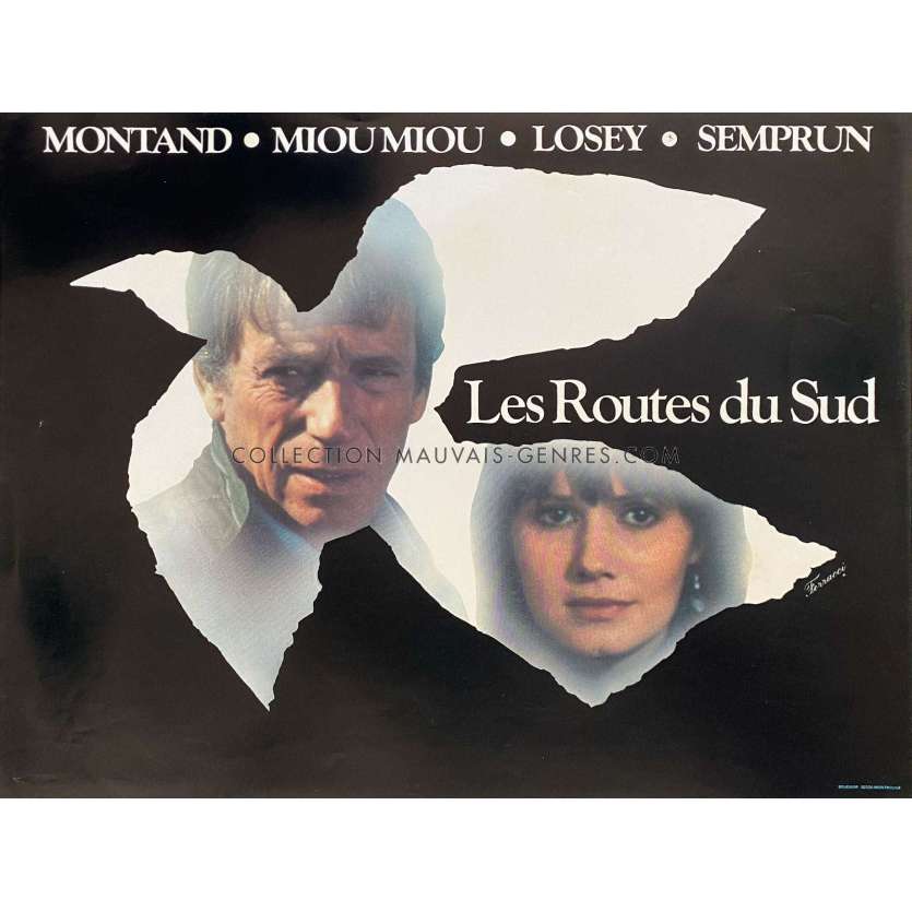 LES ROUTES DU SUD Affiche de film- 30x40 cm. - 1978 - Joseph Losey, Yves Montand