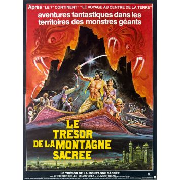ARABIAN ADVENTURE French Movie Poster- 15x21 in. - 1979 - Kevin Connor, Christopher Lee
