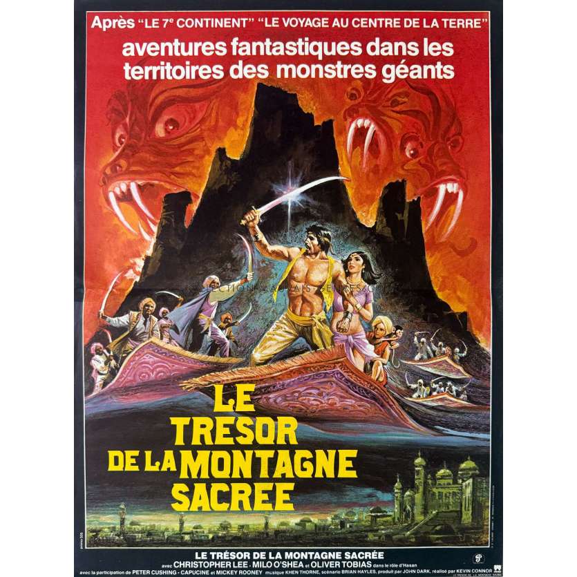 ARABIAN ADVENTURE French Movie Poster- 15x21 in. - 1979 - Kevin Connor, Christopher Lee