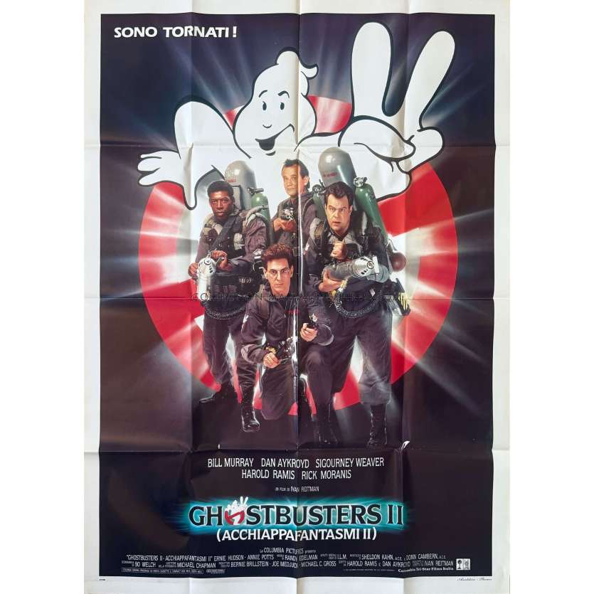 GHOSTBUSTERS II Italian Movie Poster- 39x55 in. - 1989 - Ivan Reitman, Bill Murray