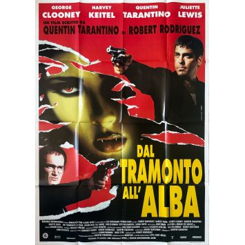 UNE NUIT EN ENFER Affiche de film- 100x140 cm. - 1996 - Robert Rodriguez, George Clooney