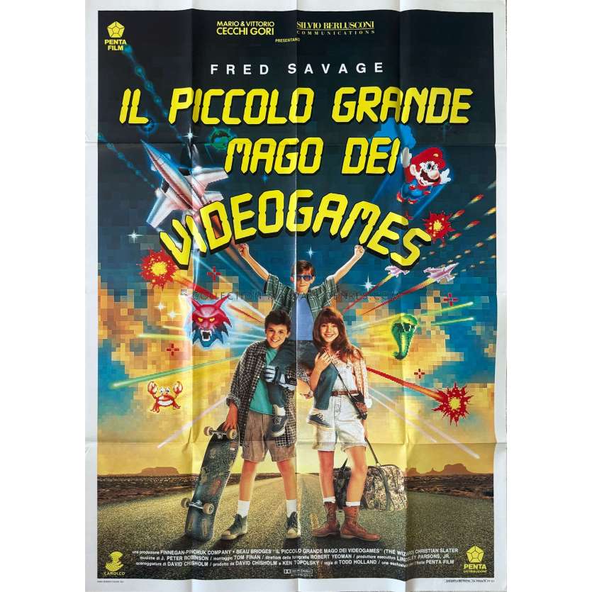 THE WIZARD Italian Movie Poster- 39x55 in. - 1989 - Todd Holland, Fred Savage