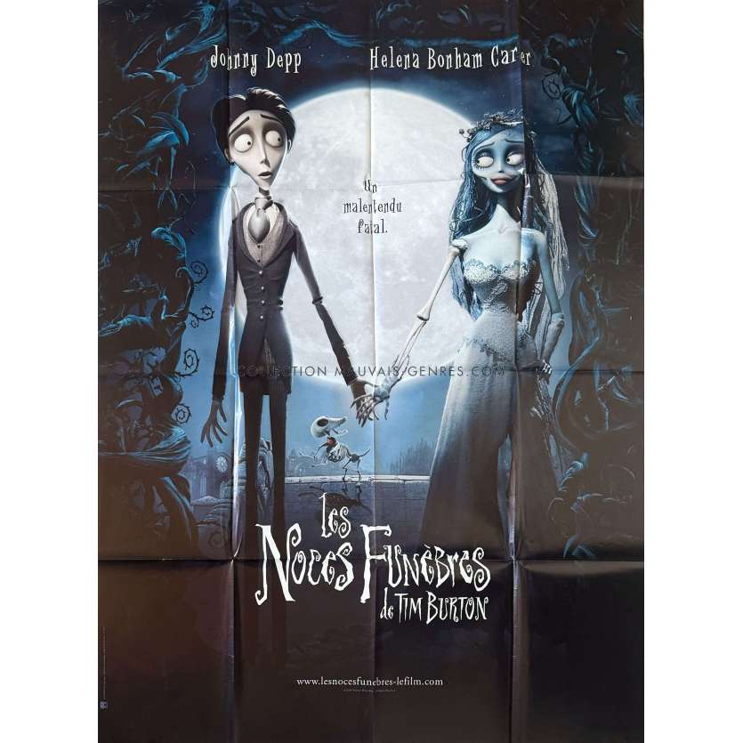 CORPSE BRIDE French Movie Poster Adv. - 47x63 in. - 2005 - Tim Burton, Johnny Depp