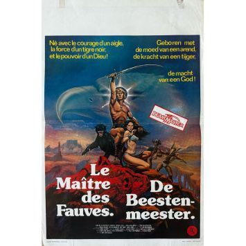 THE BEASTMASTER Belgian Movie Poster- 14x21 in. - 1982 - Don Coscarelli, Marc Singer