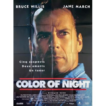 COLOR OF NIGHT French Movie Poster- 47x63 in. - 1994 - Richard Rush, Bruce Willis