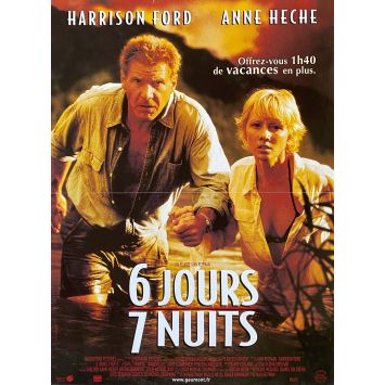 SIX DAYS SEVEN NIGHTS French Movie Poster- 15x21 in. - 1998 - Ivan Reitman, Harrison Ford