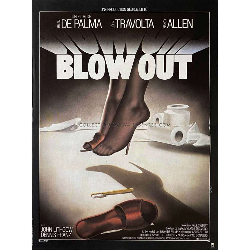 BLOW OUT Affiche de film- 40x54 cm. - 1981 - Brian de Palma, John Travolta