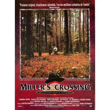 MILLER'S CROSSING French Movie Poster- 15x21 in. - 1990 - Joel Coen, Gabriel Byrne