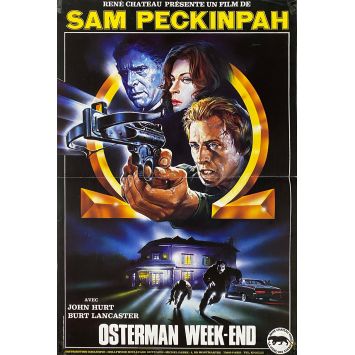OSTERMAN WEEKEND French Movie Poster- 15x21 in. - 1983 - Sam Peckinpah, Rutger Hauer
