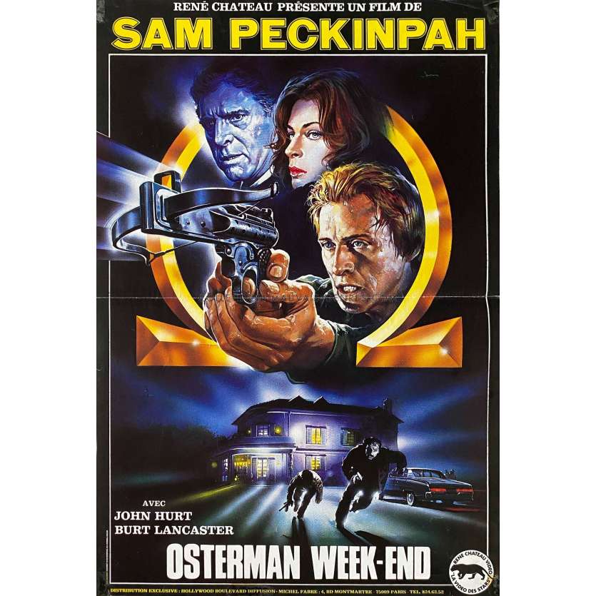 OSTERMAN WEEKEND French Movie Poster- 15x21 in. - 1983 - Sam Peckinpah, Rutger Hauer