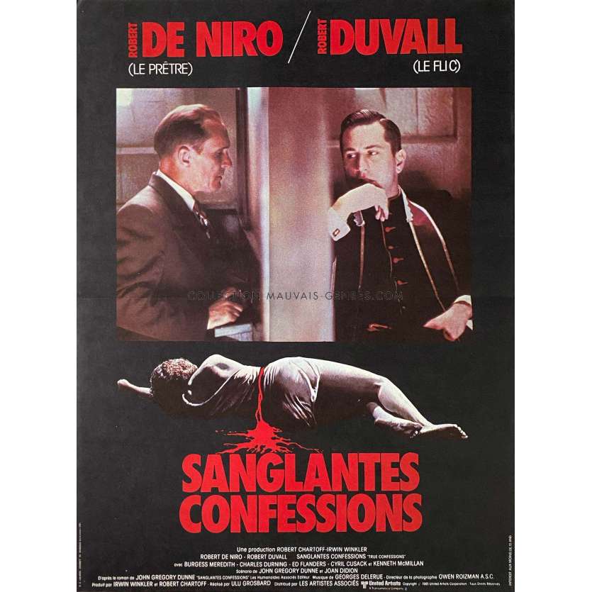 SANGLANTES CONFESSIONS Affiche de film- 40x54 cm. - 1981 - Ulu Grosbard, Robert de Niro