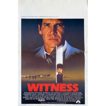 WITNESS Belgian Movie Poster- 14x21 in. - 1985 - Peter Weir, Harrison Ford