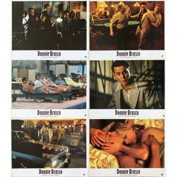 DONNIE BRASCO French Lobby Cards x6 - 9x12 in. - 1997 - Mike Newell, Al Pacino DONNIE BRASCO French Lobby Cards x6 - 9x12 in. - 1997 - Mike Newell, Al Pacino