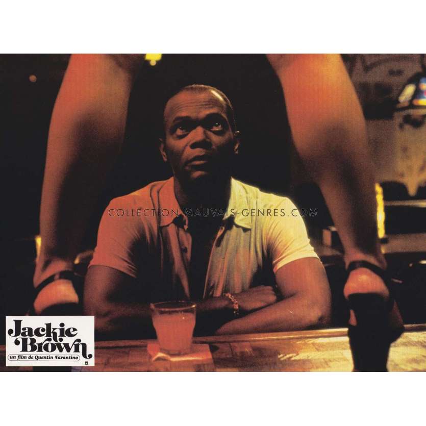 JACKIE BROWN French Lobby Card N06 - 9x12 in. - 1997 - Quentin Tarantino, Pam Grier