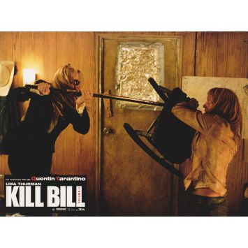 KILL BILL VOL. 2 French Lobby Card N05 - 9x12 in. - 2004 - Quentin Tarantino, Uma Thurman